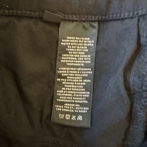 J Brand Alana Black High Waisted Distressed Skinny Frayed Hem Ankle Jeans - 31 - Picture 3 of 9